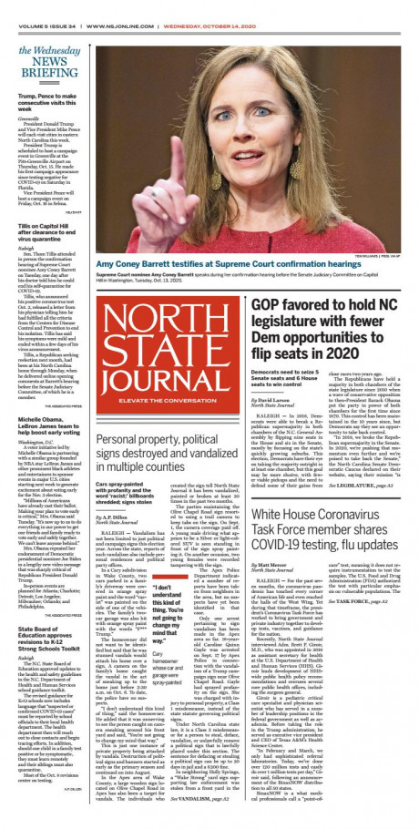 North State Journal Vol 5 Issue 34 By North Journal