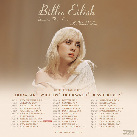 Dora Jar Prudential Center Newark Nj February 22 2022 Billie Eilish I Just About