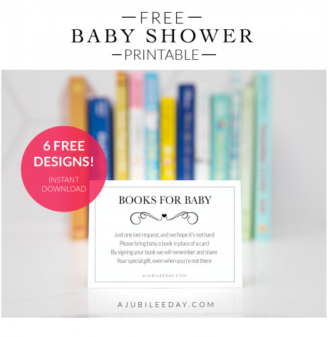 Bring A Book Instead Of Card Free Printable Jubilee