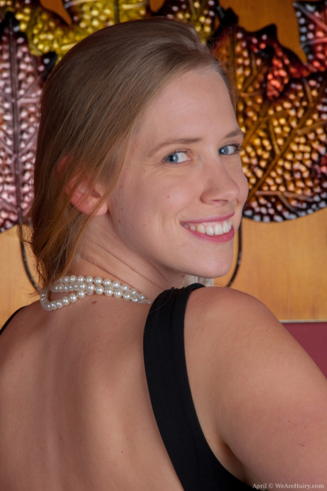 Wearehairy April April Strips From Black Dress Absolutely